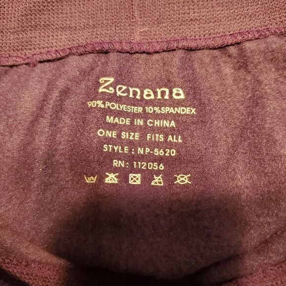 Zenana Purple Tight Leggings in One Size Fits All - Picture 7 of 7